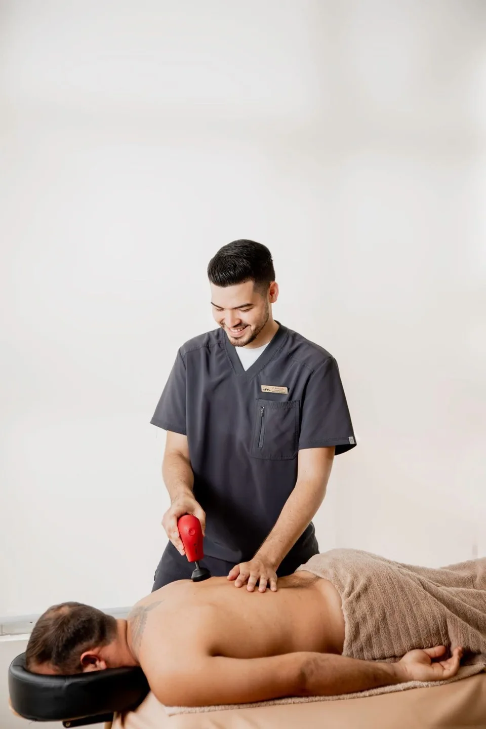 Massage with Theragun