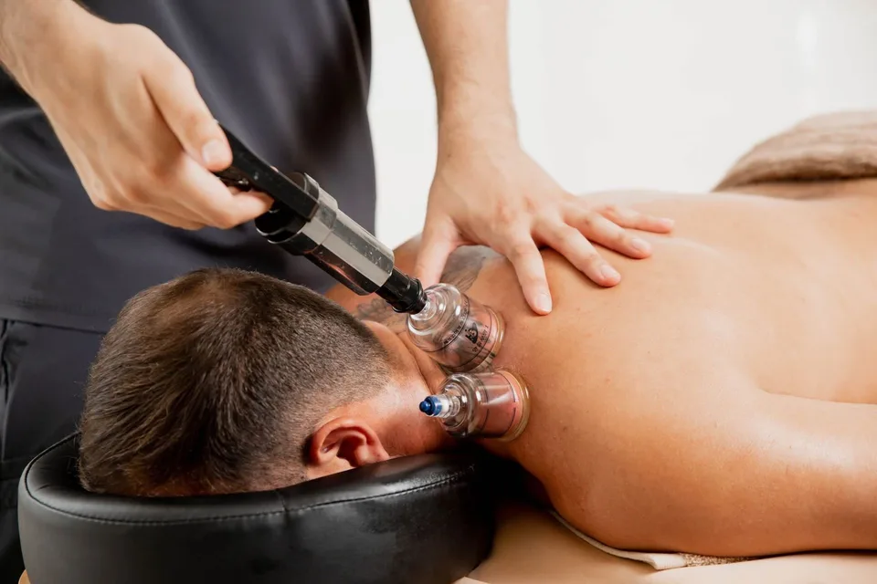Cupping therapy at Ampax